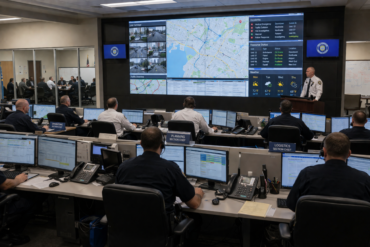 Hierarchical command center