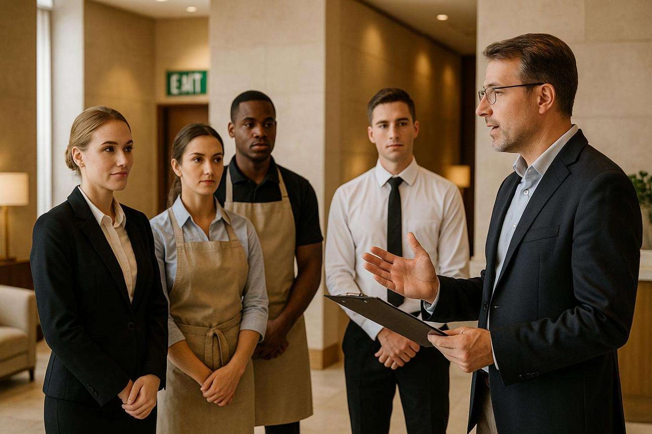 Hotel staff coordinated communication result