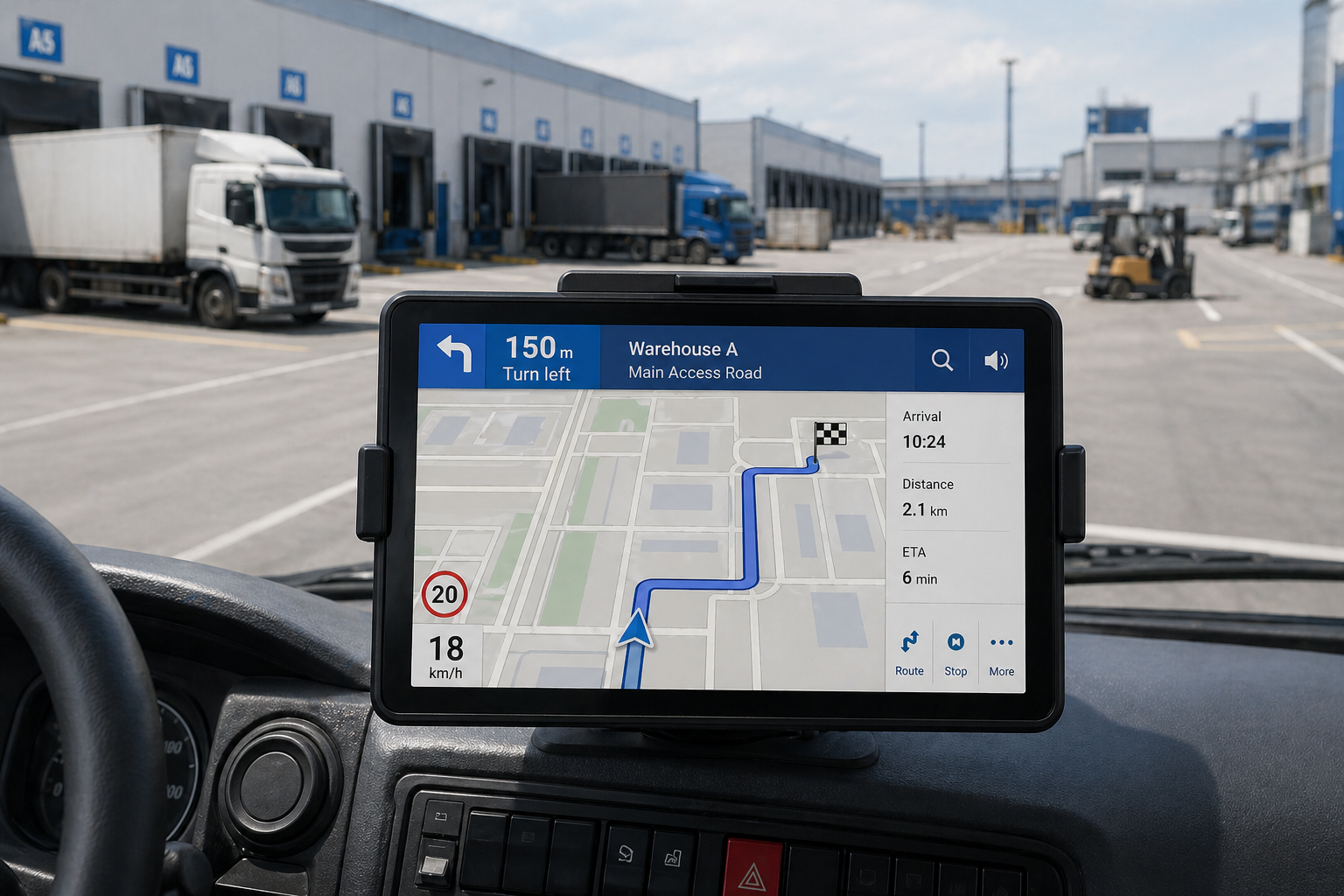 Industrial vehicle terminal