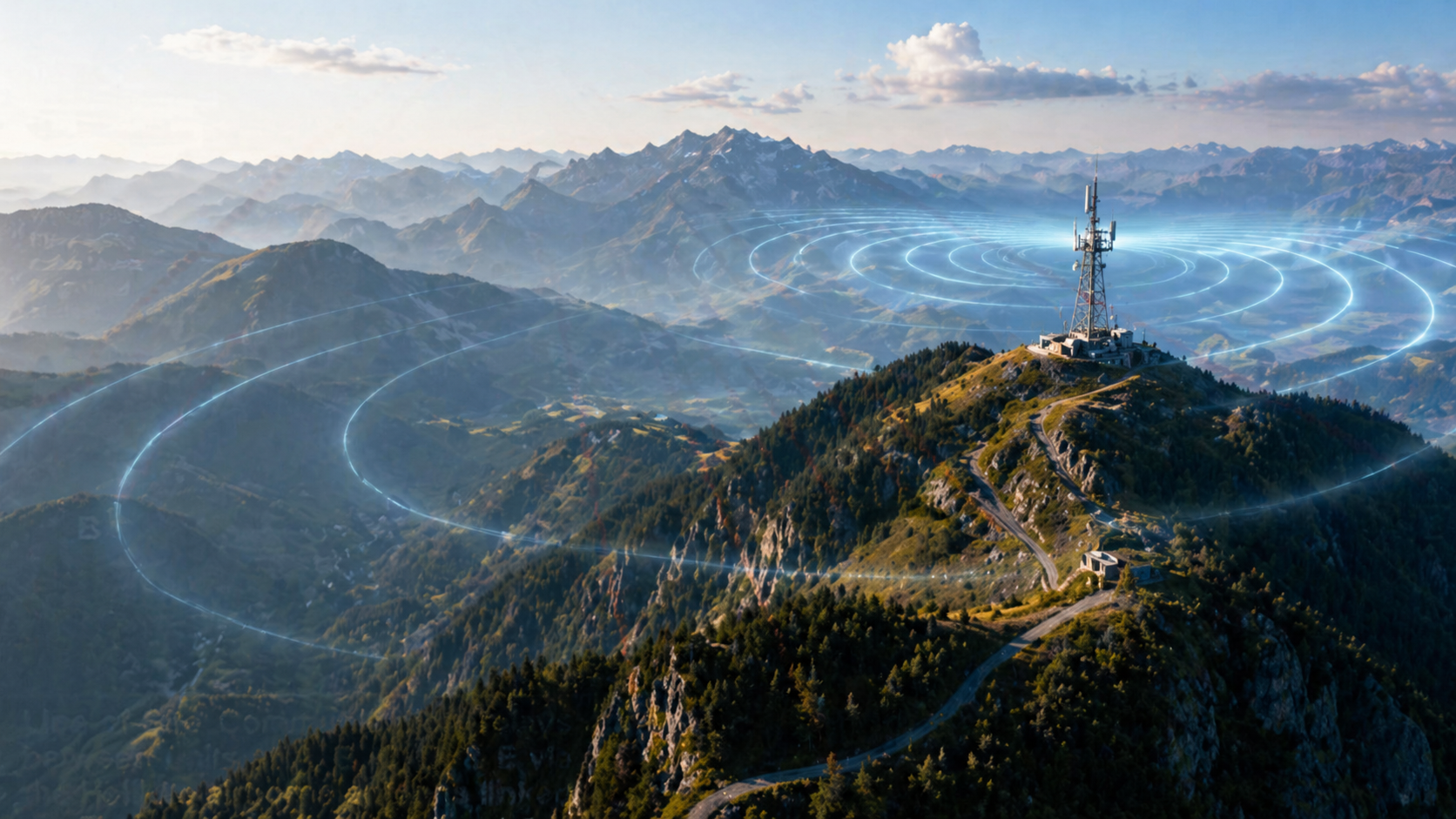 Mountain communication coverage