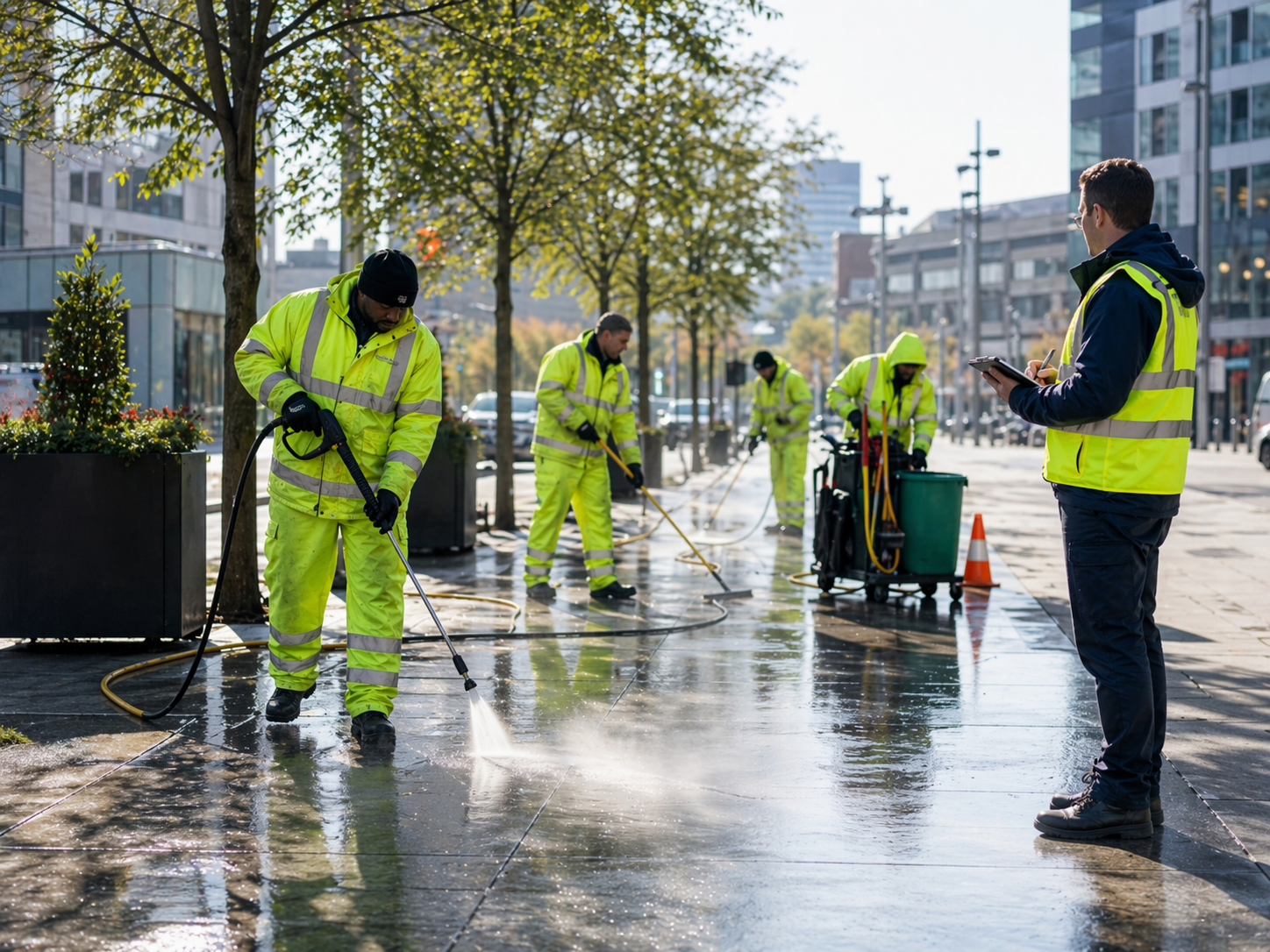 Smart sanitation dispatch result