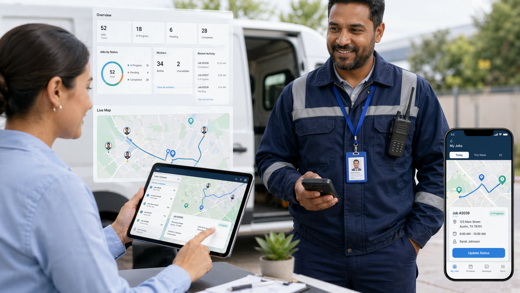 Smart sanitation electronic badge and platform solution