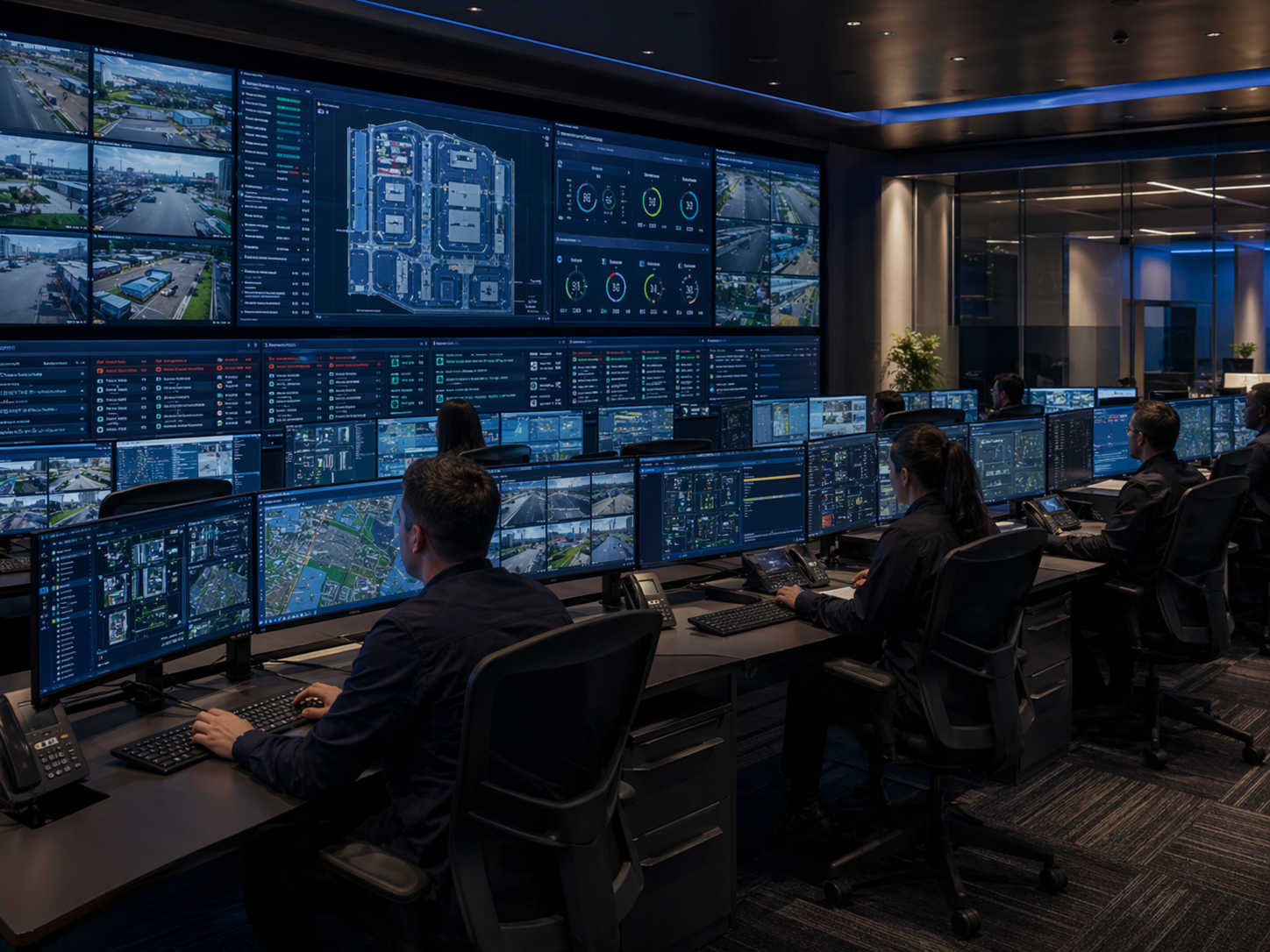 Secure facility communication deployment