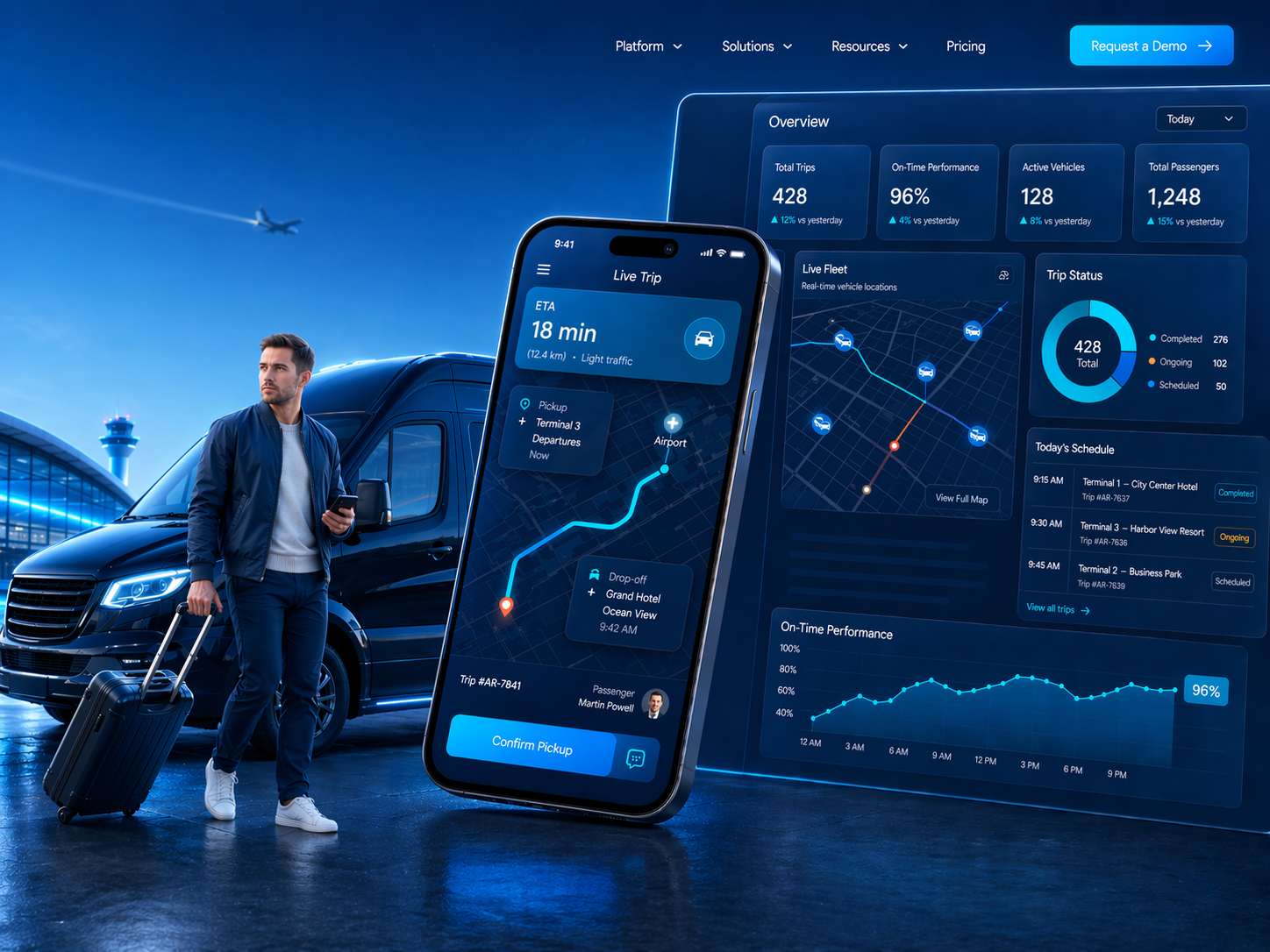 Taxi dispatch platform and fleet coordination