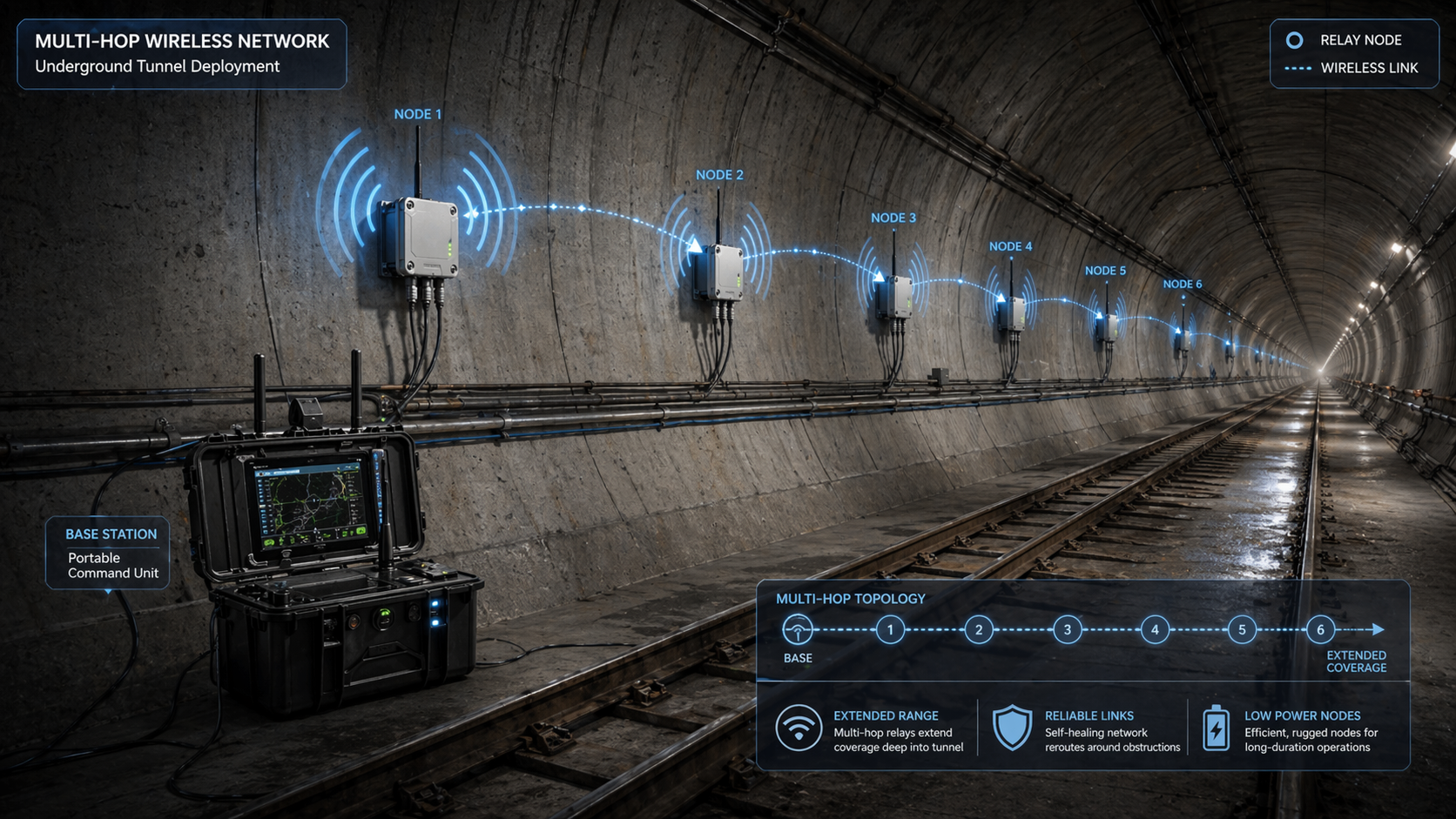 Multi-hop relay networking