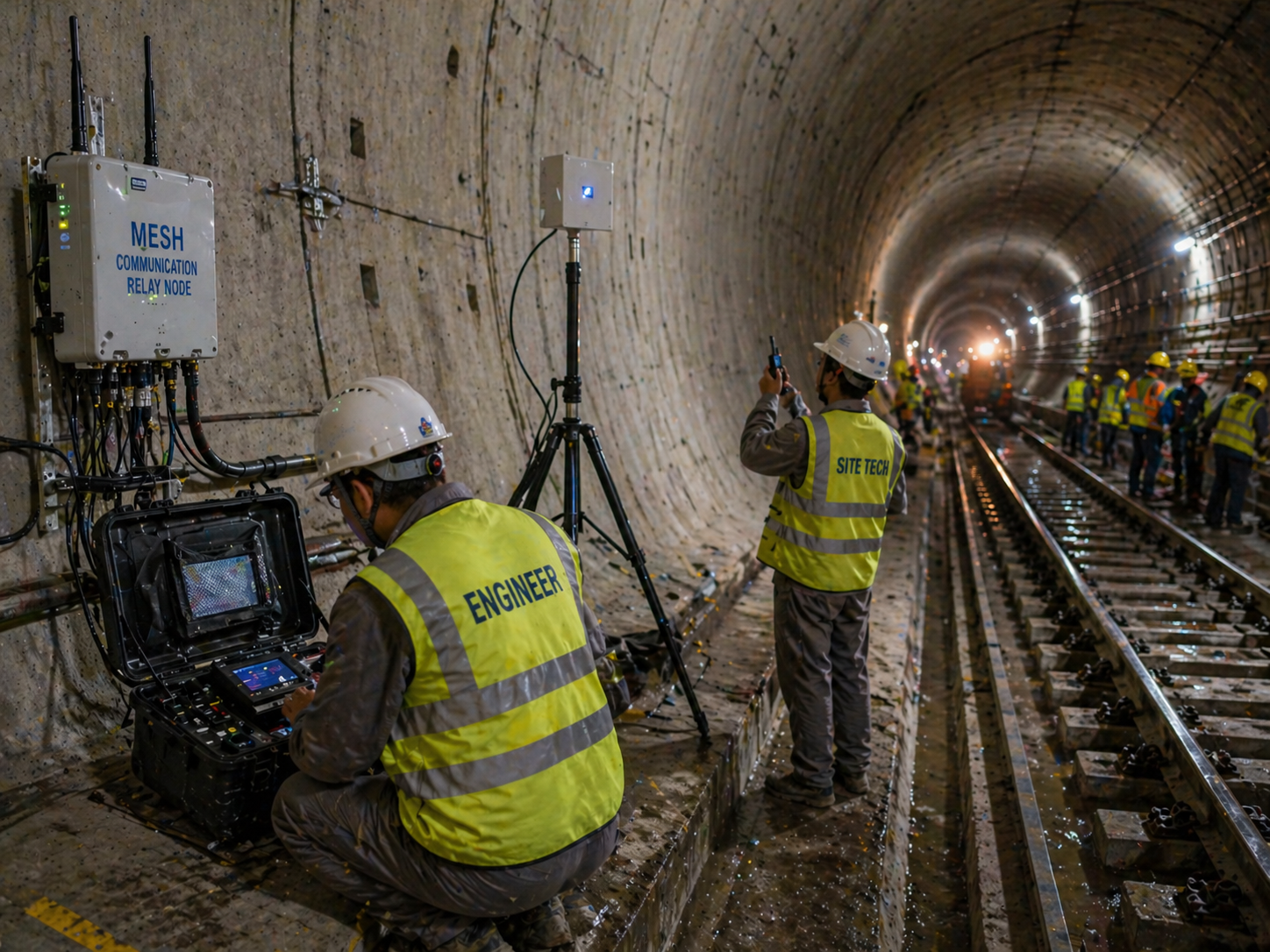 Underground communication relay and command coordination