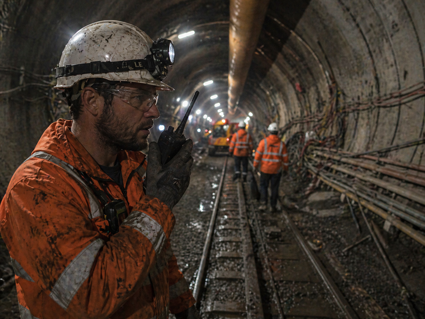 Underground handheld radio terminal